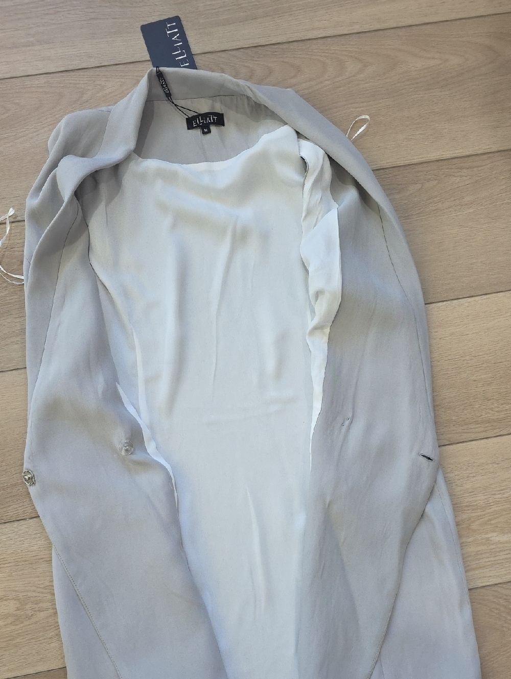 Revolve Wrap Fitted Tuxedo Mini Vest Dress - Modern V-Neck Assymetrical Hem - Picture 13 of 15